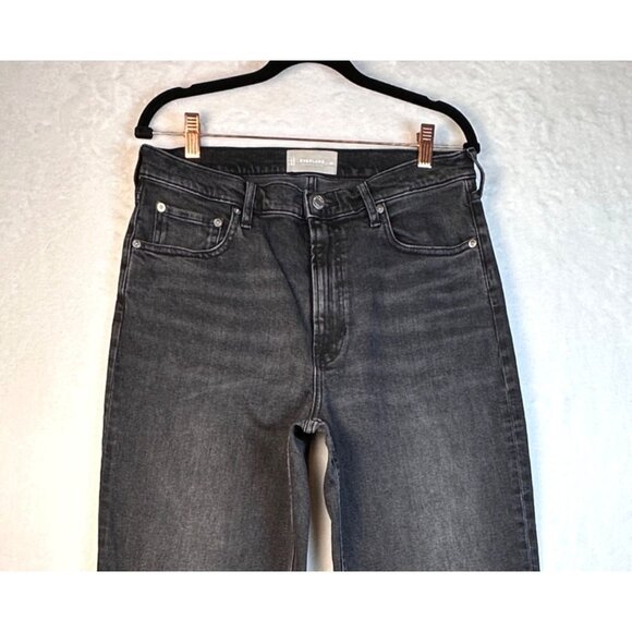 Everlane The Cheeky Straight Jeans Women’s 31R Washed Black High Rise Denim - Picture 4 of 9